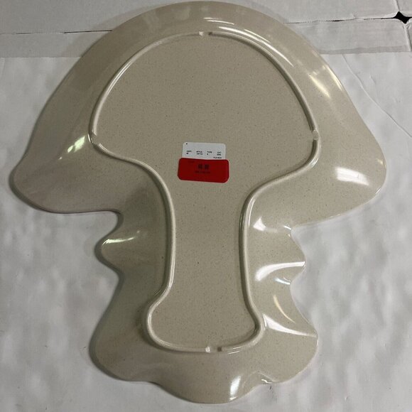 Mushroom Shaped Melamine Platter Serving Tray 16 X 14 Whimsical Boho 70s Retro 2 - Picture 8 of 10